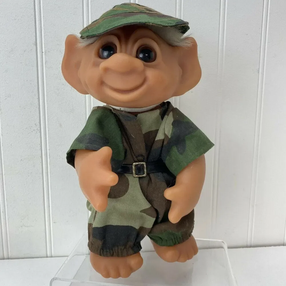 Army Troll Lot (3) 2-Thomas Dam 9” Soldier Trolls 604 - 1 Russ 5” Soldier Troll